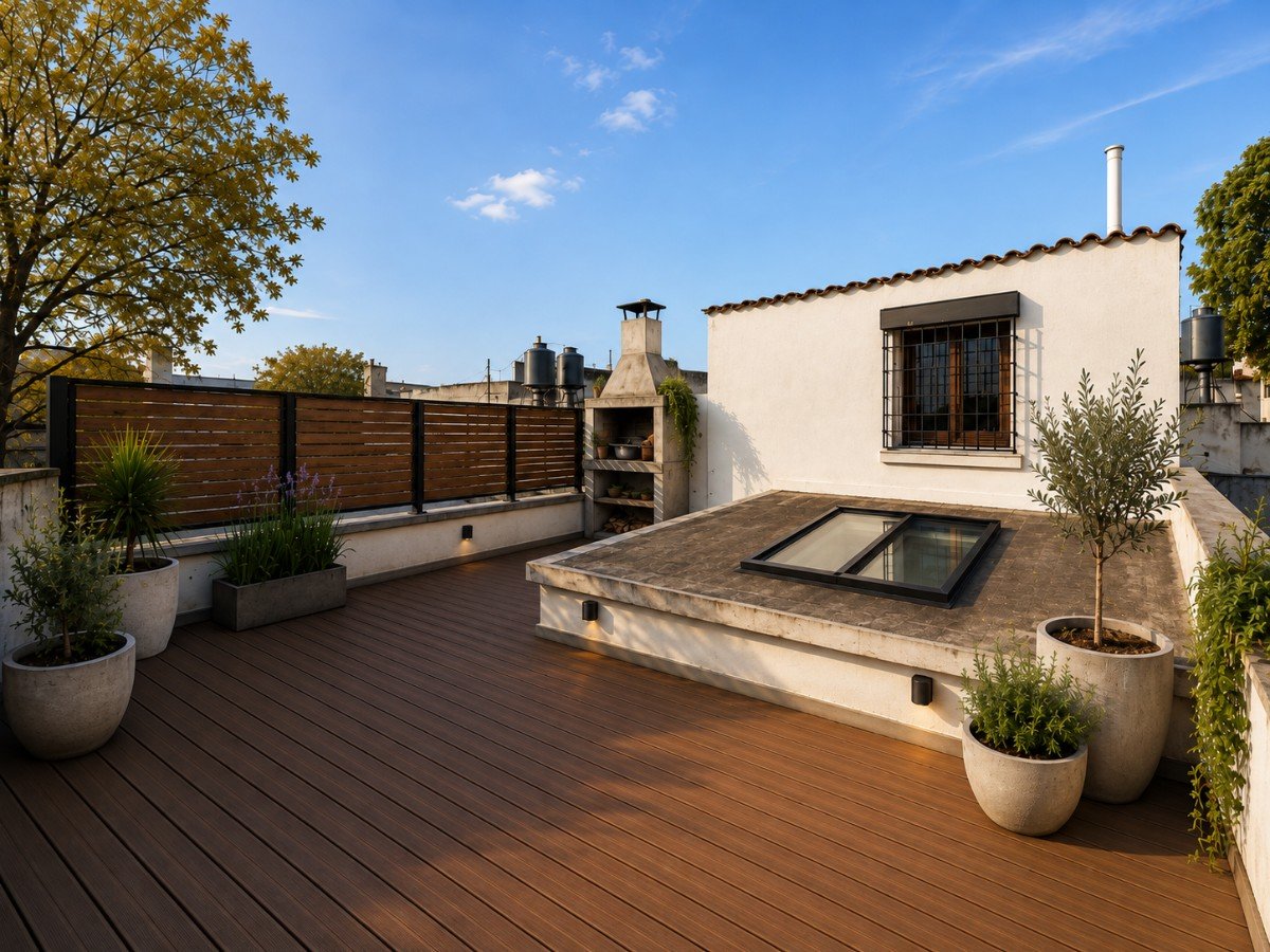 Proyecto para la azotea de 60 m²